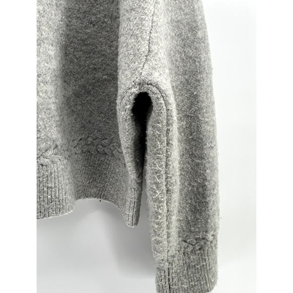 LYLA + LUXE Women's Light Heather Gray Button-Up Long Sleeve Cardigan SZ M - Picture 6 of 11